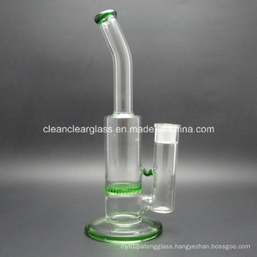 Factory Wholesale Price 30cm Glass Water Pipe with Honeycomb Perc and 18.8mm Joint